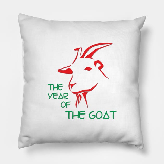 The Year of the Goat Pillow by Verl