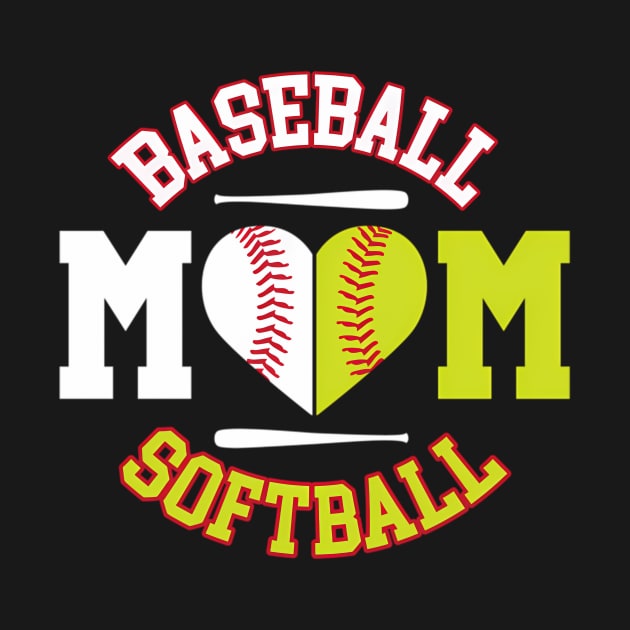 Softball Baseball Mom Ball Mom by SnugFarm