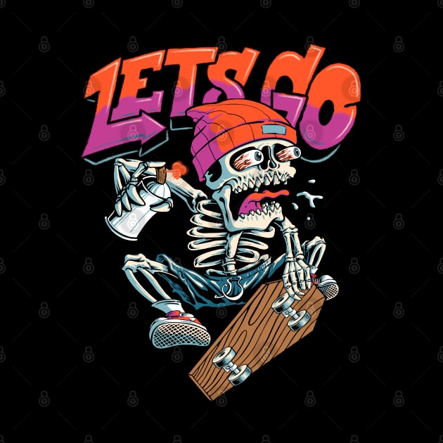 Lets Go Skateboarding by quilimo