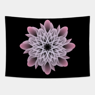 Beautiful White and Yellow Purple Flower Tapestry