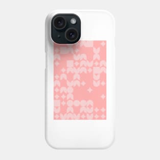 Girly Pinkish Geometric Pattern - Flowers & Stars #23 Phone Case