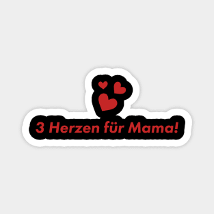 3 Hearts For Mom Magnet
