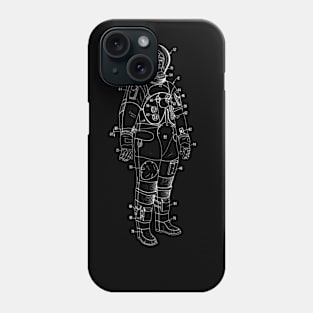 Space Suit Vintage Patent Drawing Phone Case