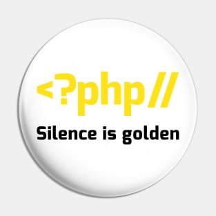 Silence is Golden Pin