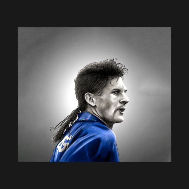 Roberto Baggio - Italy Football Artwork by barrymasterson