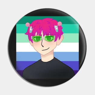 Saiki Gay Pride Pin