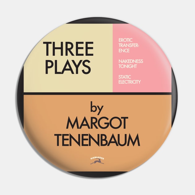 Royal Tenenbaums 3 Plays Pin by Gothenburg Print