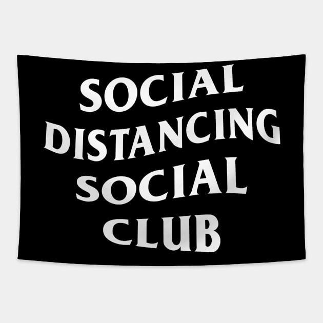 Social Distancing Social Club Tapestry by stuffbyjlim