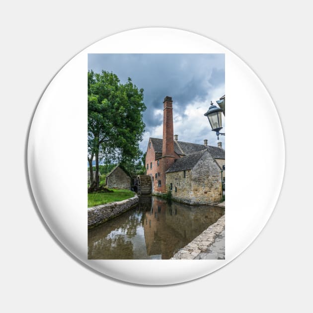 Cotswolds Lower Slaughter Old Mill Pin by TDArtShop