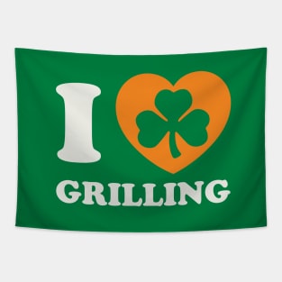 St Patricks Day Grilling Funny Irish Pride Grilling Saying Tapestry