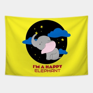 I'm A Happy Elephant | Cute Baby Tapestry