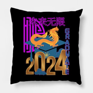 Dragon Graduate_unlimited future Pillow