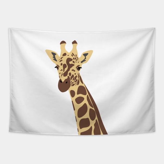 Giraffe design, vectorised Tapestry by Bun Art Store