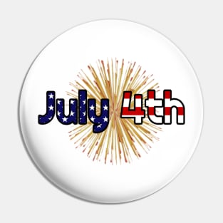 July 4th - Holiday Pin