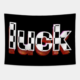 Luck text art design. Tapestry