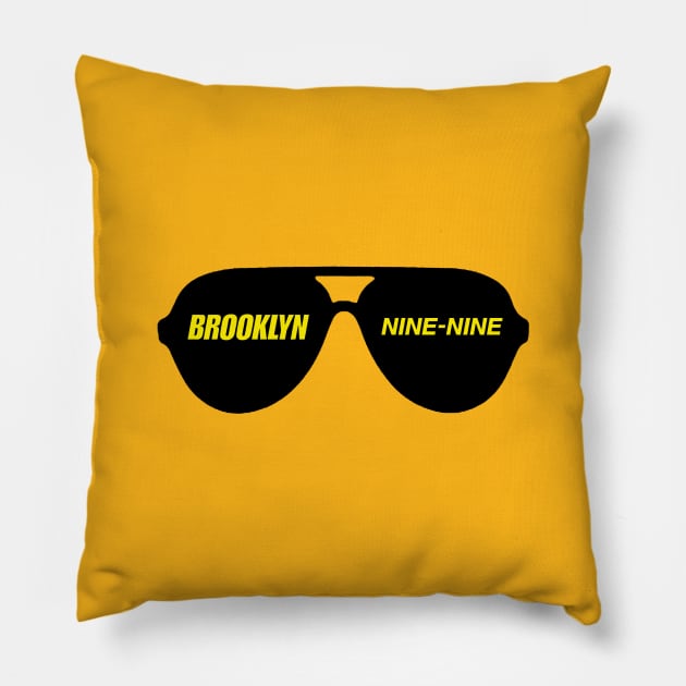 Brookyln nine-nine sunglasses Pillow by ballooonfish