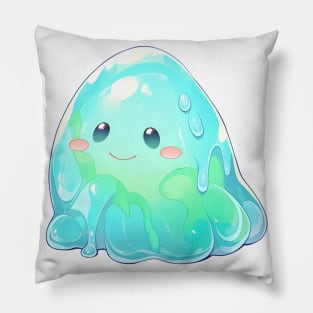 Chibi style Slime Creature Pillow