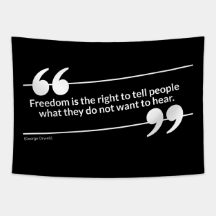 Freedom quote Tapestry