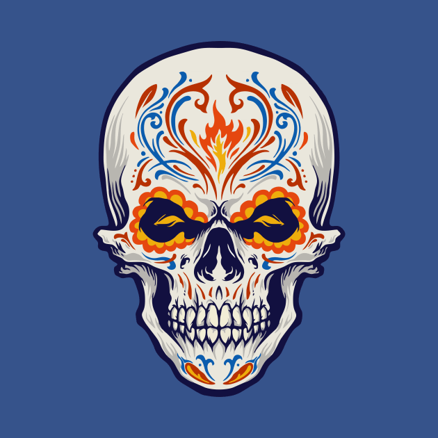 Dia de los Muertos Sugar Skull by SLAG_Creative