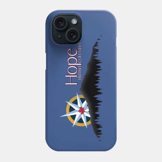Hope B.C. Canada Compass Phone Case by INLE Designs
