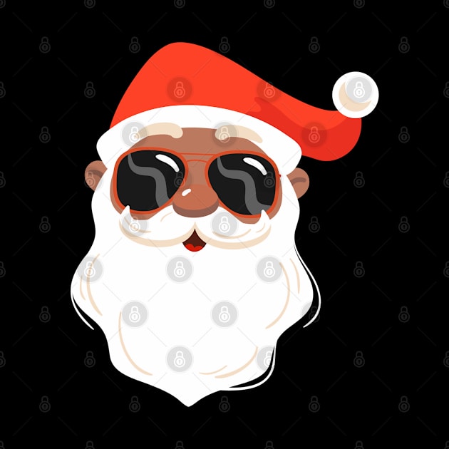 African American Santa Claus, Brown santa face pjs by adil shop