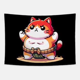 Sumo Cat Tapestry