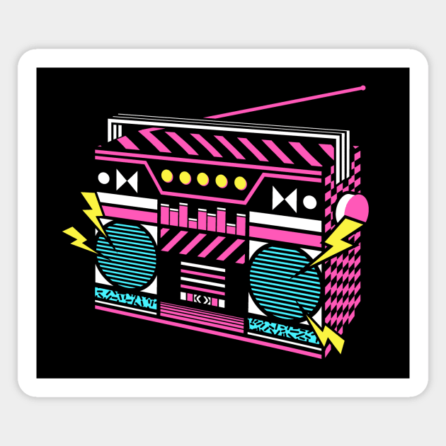 Ghetto Blaster - Stereo - Sticker