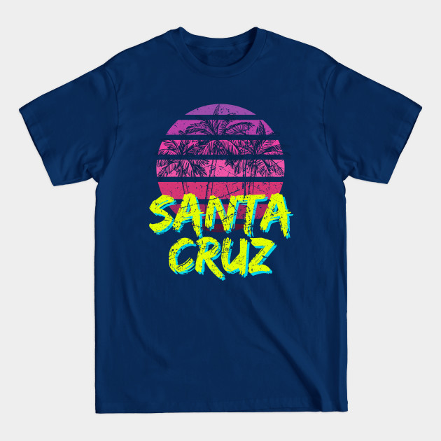 Discover Santa Cruz Florida Summer Retro 80's Vintage - Retro - T-Shirt