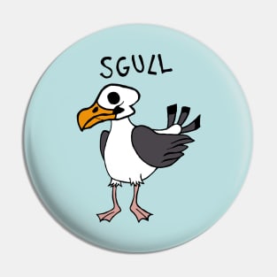 Seagull Sgull / Skull Pin