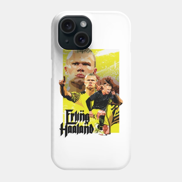 Erling braut Haaland in Yellow Phone Case by RJWLTG