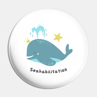 'Seahabilition' Ocean Conservation Shirt Pin