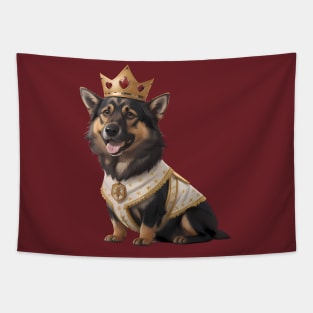 Puppy King's Majesty Tapestry