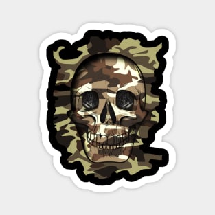 Skull Camouflage Magnet