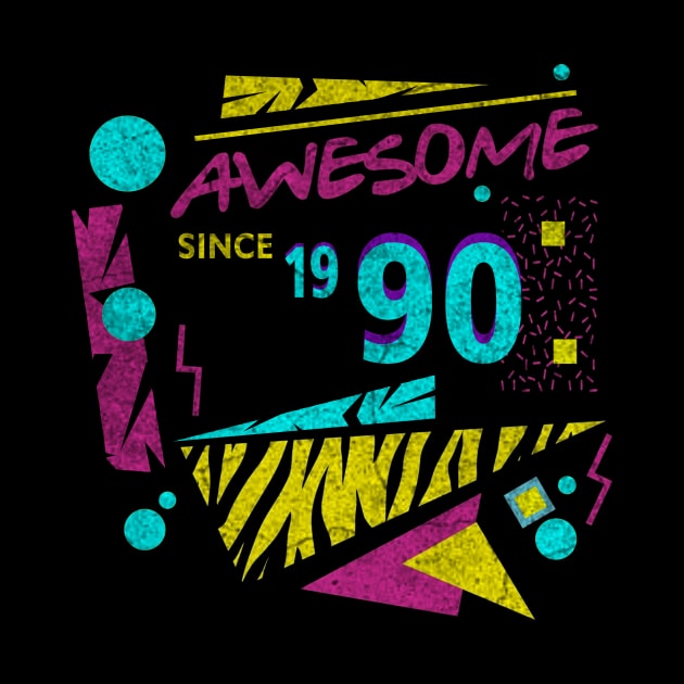 Awesome Since 1990-90’s Birthday Celebration, 41st Birthday by ysmnlettering