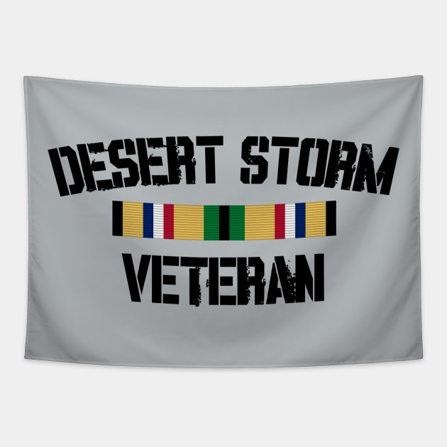 Desert Storm Veteran Pride Cat Gulf War Service Ribbon Tapestry by Revinct_Designs