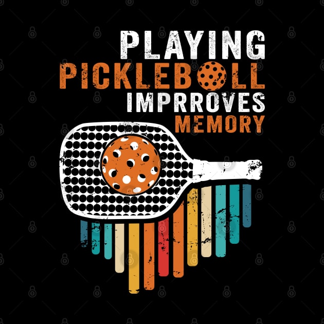 Playing Pickleball Improves Memory Retirement gifts by PunnyPoyoShop