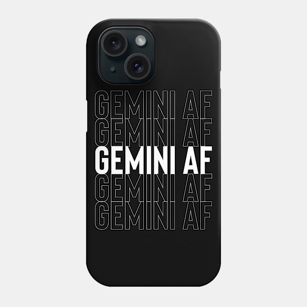 Gemini AF zodiac Phone Case by Sloop