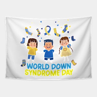 World Down Syndrome Day Awareness Socks Down Right Tapestry