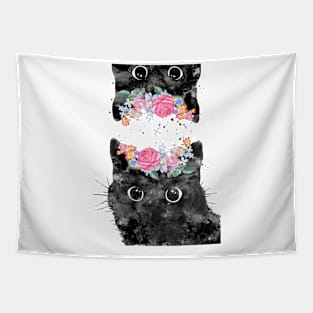 Peeking cat Tapestry