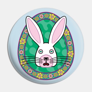 Nimble White Rabbit Emblem Pin