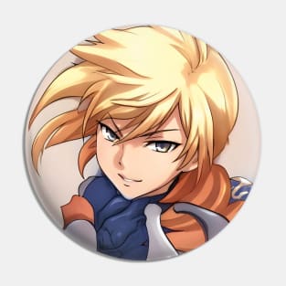 Blonde Hair Anime Boy Pin