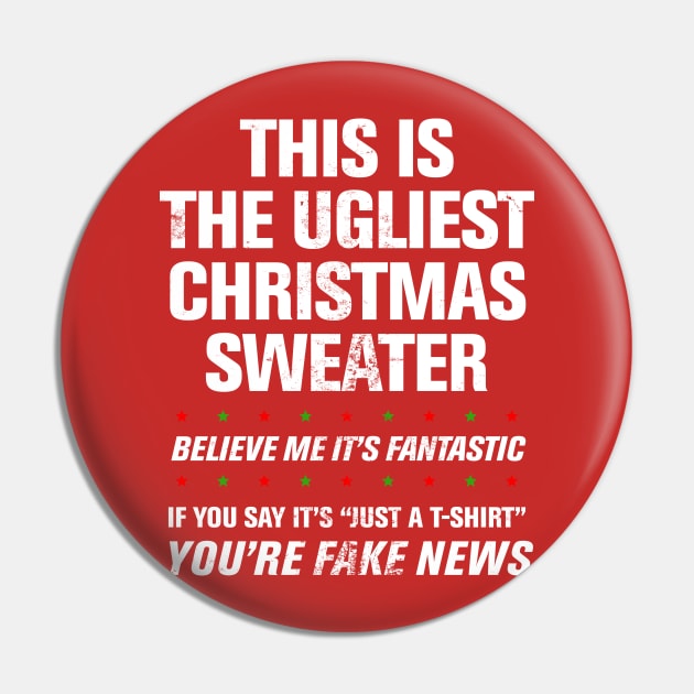 Donald Trump Ugly Christmas Sweater Best Fantastic Pin by ClothedCircuit