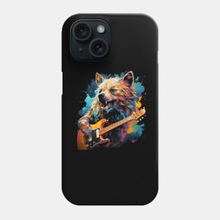 Hyena Playing Guitar Phone Case