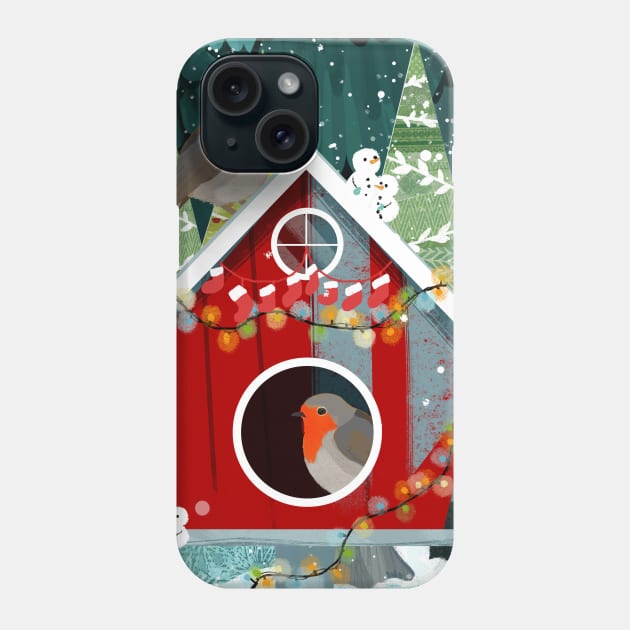 Robin House Phone Case by KatherineBlowerDesigns