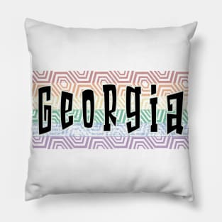 LGBTQ PATTERN AMERICA GEORGIA Pillow