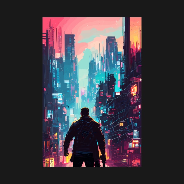 night city cyberpunk, cyberpunk art, neon art v27 by H2Ovib3s