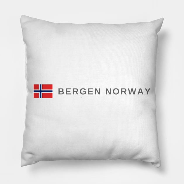 Bergen Norway Pillow by tshirtsnorway