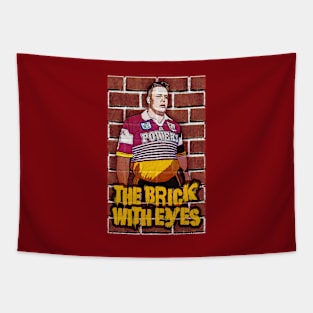 Brisbane Broncos - Glenn Lazarus - THE BRICK WITH EYES Tapestry