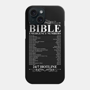 Bible Emergency Numbers Bible Gift Phone Case