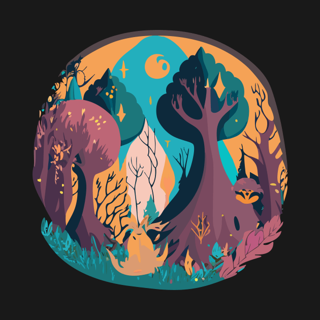 enchanted forest illustration by goingplaces